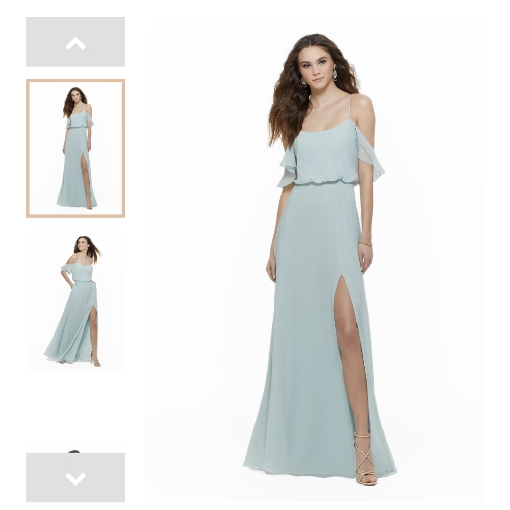 Morilee Madeline Gardner bridesmaid dress long dress 21635 Desert Rose size 4